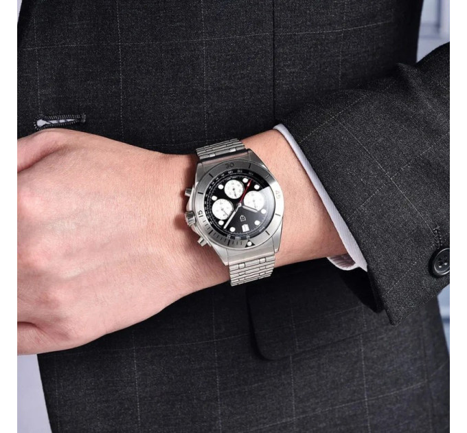 Pagani Design PD-1705-1 Silver-Black Steel