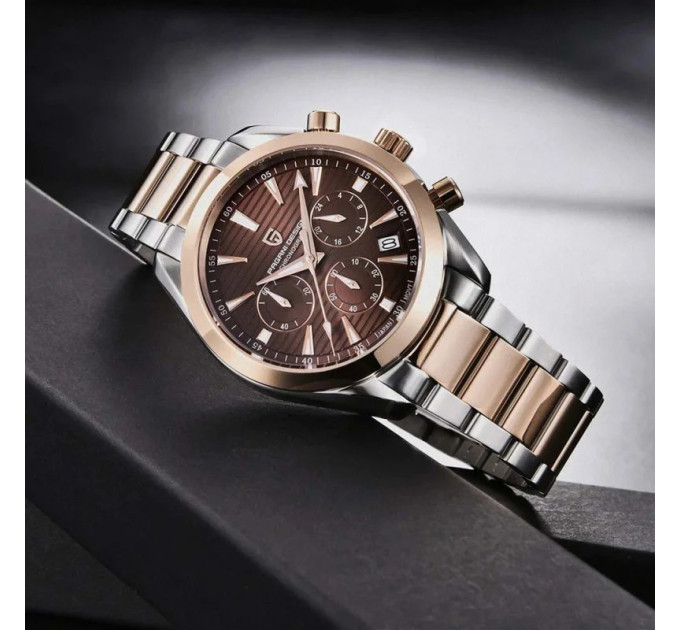 Pagani Design PD-1712 Silver-Rose Gold-Brown