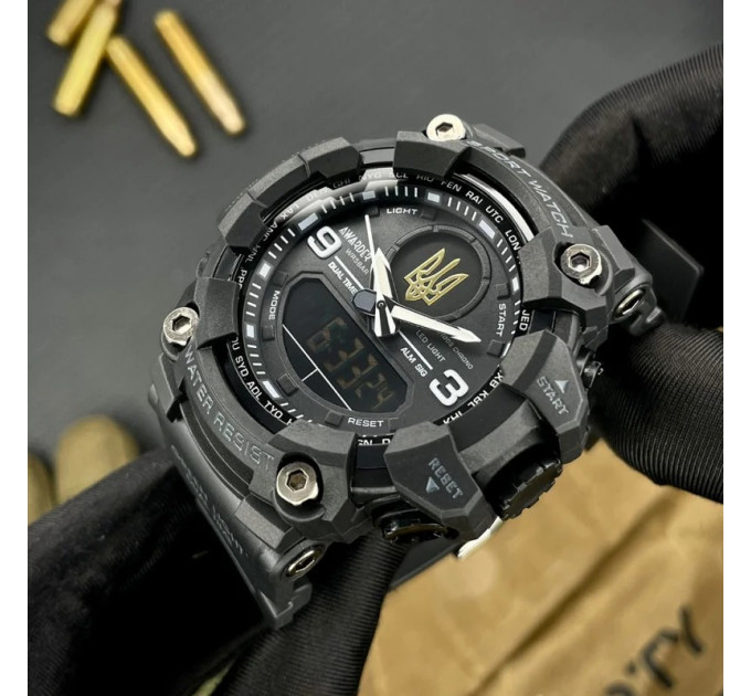 Awarder 001 Тризуб золото All Black