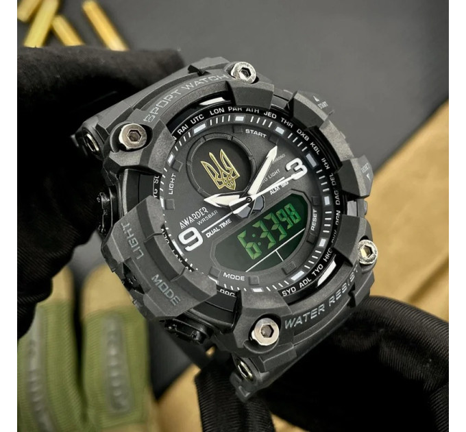 Awarder 001 Тризуб золото All Black
