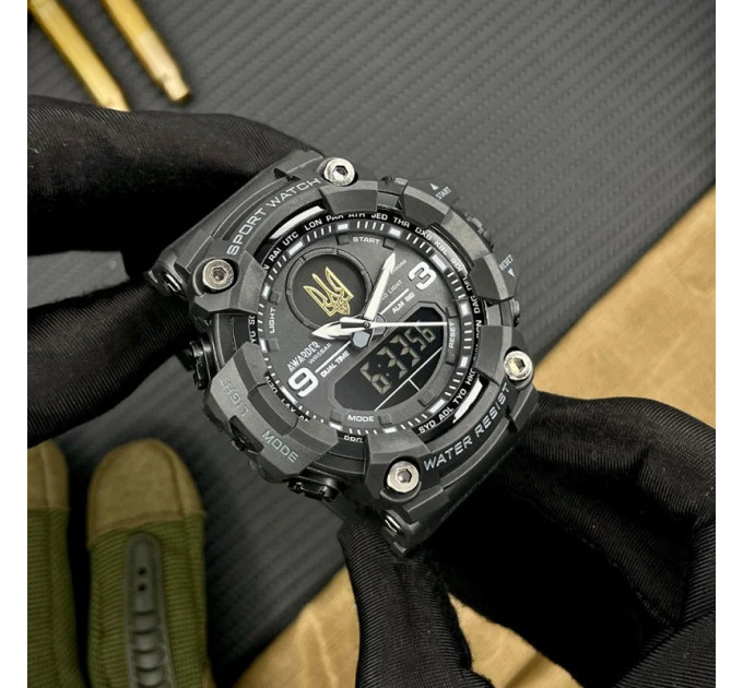 Awarder 001 Тризуб золото All Black