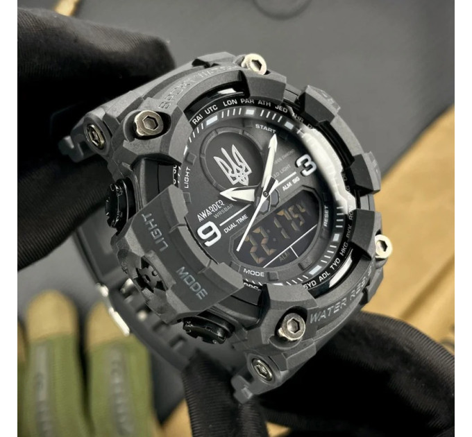 Awarder 001 Тризуб срібло Black