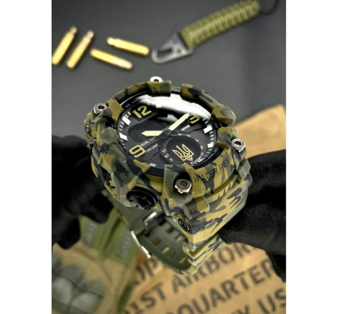 Awarder 003 Тризуб золото Army Green