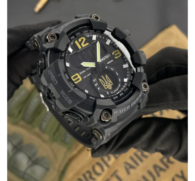 Awarder 004 Тризуб золото Black