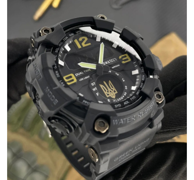 Awarder 004 Тризуб золото Black