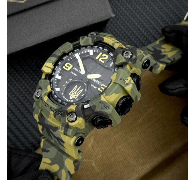 Awarder 004 Тризуб золото Camo Green