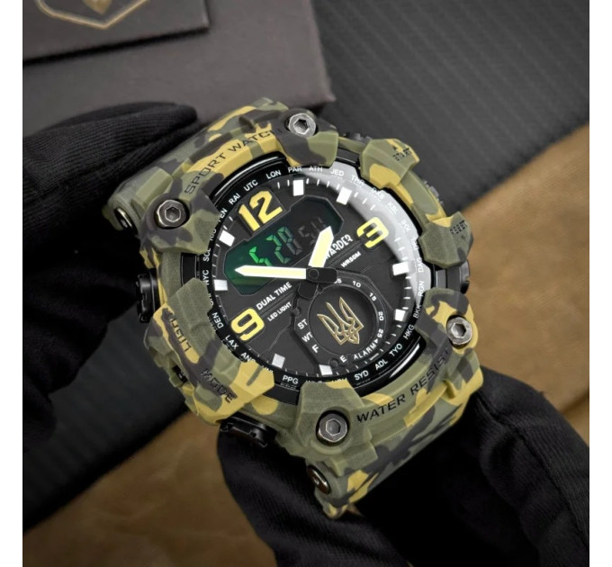 Awarder 004 Тризуб золото Camo Green