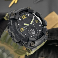 Awarder 004 Тризуб срібло  Army Green-Black