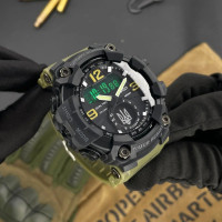 Awarder 004 Тризуб срібло  Army Green-Black