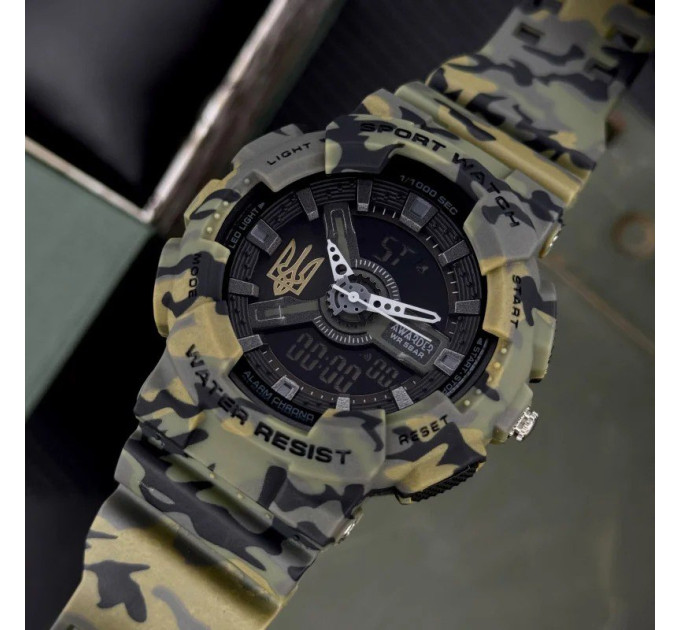 Awarder 005 Тризуб золото Camo Green