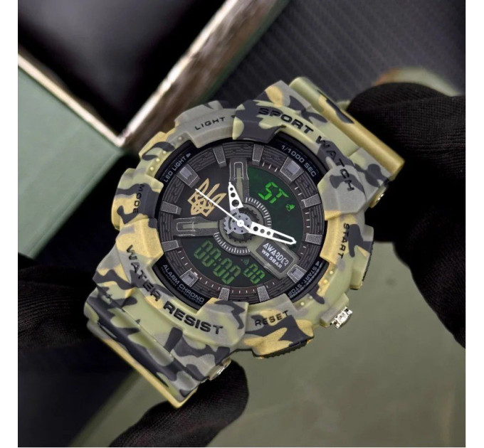 Awarder 005 Тризуб золото Camo Green