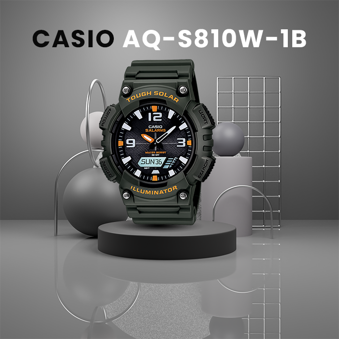 Універсальна новинка серед спортивних годинників Casio Casio AQ-S810W-1B 