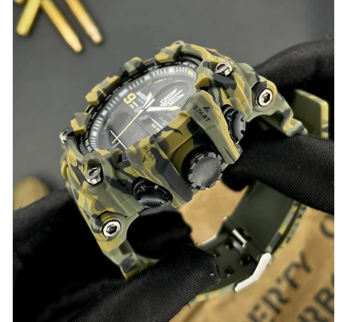 Awarder 001 Тризуб срібло  Camo Green