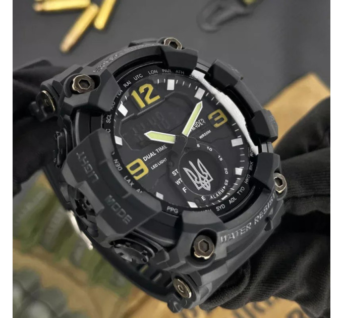 Awarder 004 Тризуб срібло Black