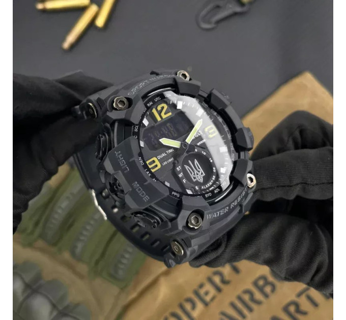 Awarder 004 Тризуб срібло Black