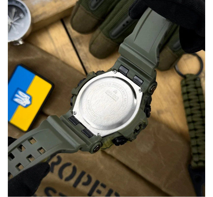 Awarder 004 Тризуб срібло Camo Green