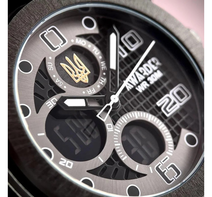 Awarder 017 Тризуб Золото Black-Black-White Steel