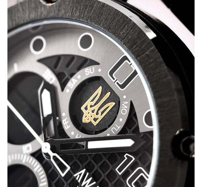 Awarder 017 Тризуб Золото Black-Black-White Steel