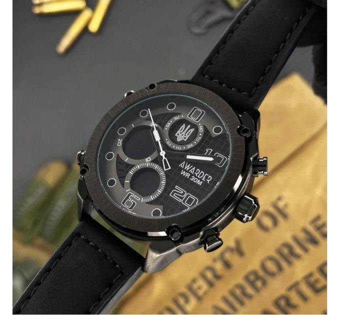 Awarder 017 Тризуб срібло Black
