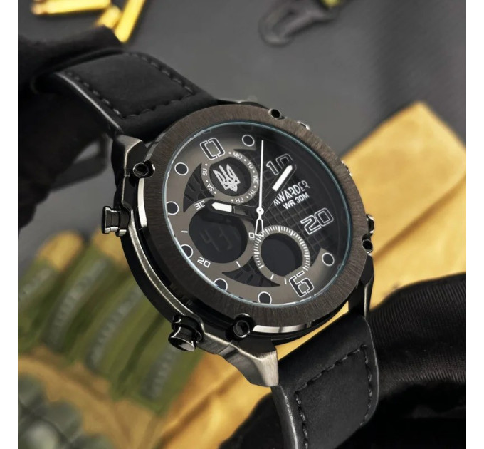 Awarder 017 Тризуб срібло Black