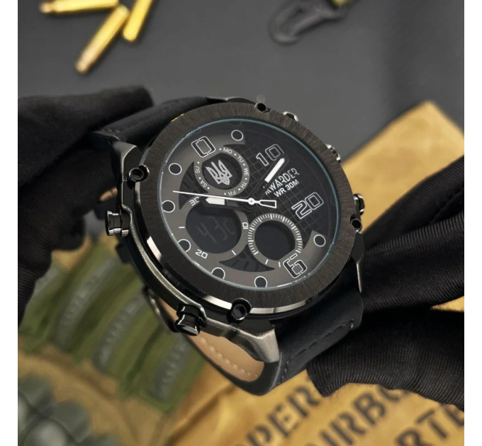 Awarder 017 Тризуб срібло Black