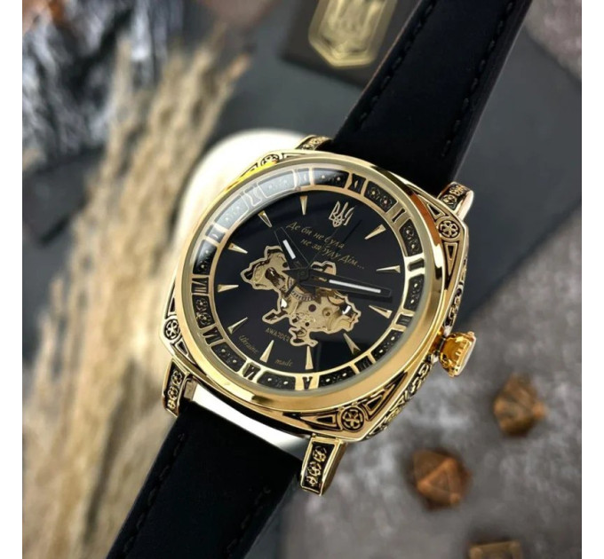 Awarder 021-3D Де би не була Gold-Black-Black Leather