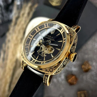 Awarder 021-3D Де би не була Gold-Black-Black Leather