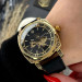 Awarder 021-3D Де би не була Gold-Black-Black Leather