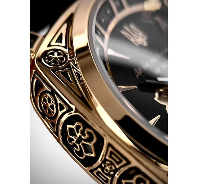 Awarder 021-3D Де би не була Gold-Black-Black Leather
