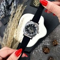 Awarder 021-3D Де би не була Silver-Black-Black Leather