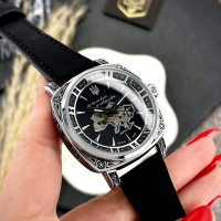 Awarder 021-3D Де би не була Silver-Black-Black Leather