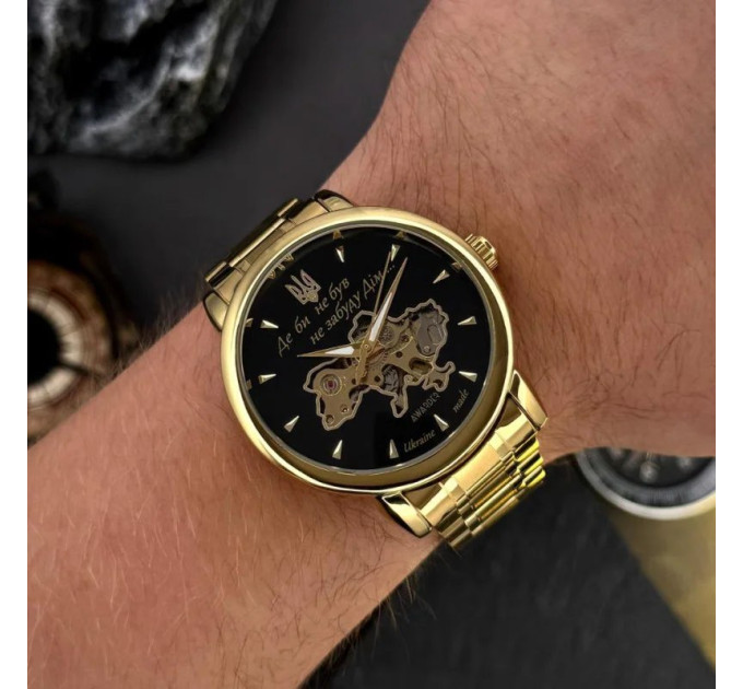 Awarder 022-3D Не Забуду Дім Gold-Black Steel