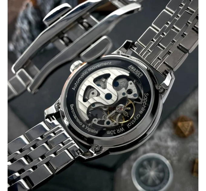 Awarder 043 Де би не був Silver-Black Steel Automatic