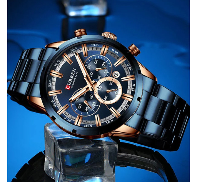 Curren 8355 Blue-Cuprum