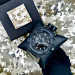 Patriot 005 Тризуб срібло Чорний Паракордовий ремінець Camo Green + Коробка.