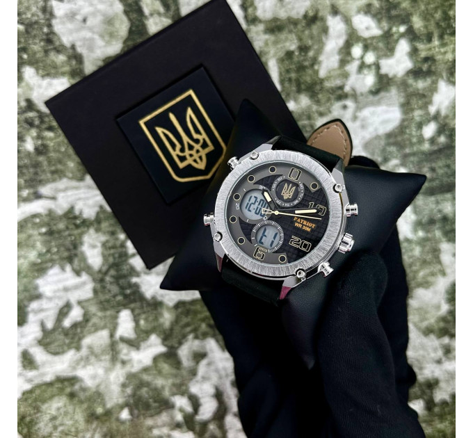 Patriot 017BKWT Тризуб золото Silver-White