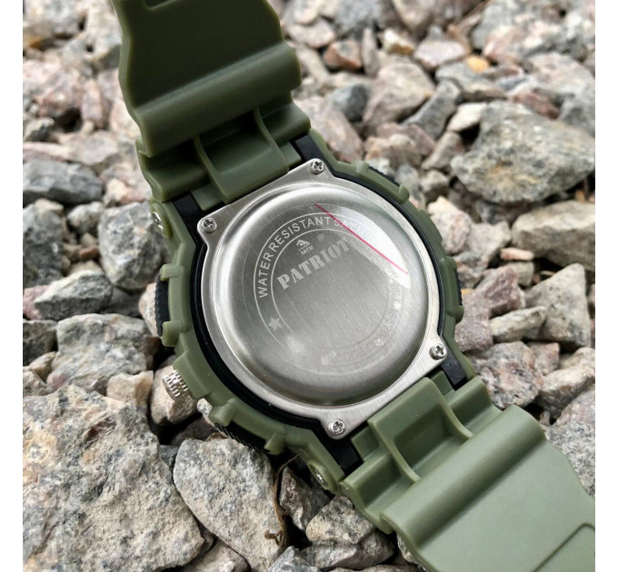 Patriot 005 Тризуб срібло Army Green + Коробка