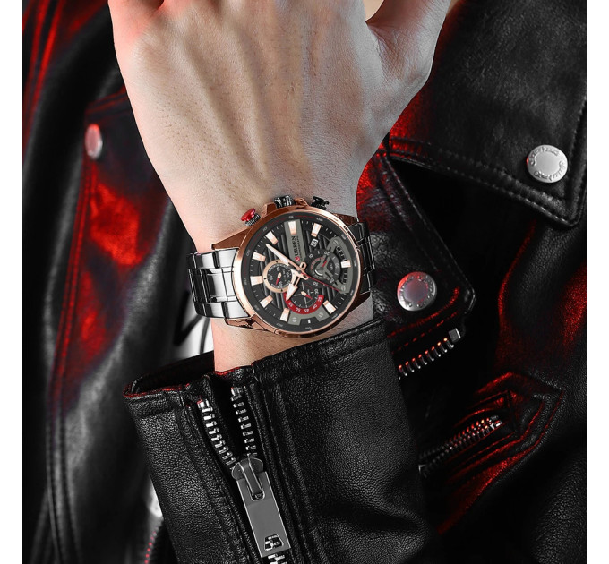 Curren 8417 Black-Gold