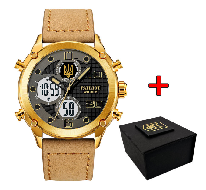 Patriot 017 Тризуб Золото Gold Light Brown