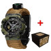 Patriot 005 Тризуб золото Camo Green Паракордовий ремінець Khaki + Коробка.