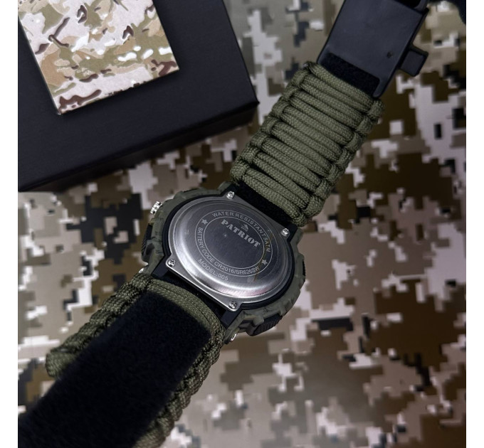 Patriot 005 Тризуб золото Camo Green Паракордовий ремінець Army Green + Коробка.