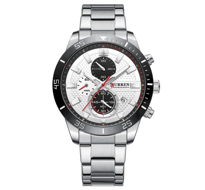 Curren 8417 Silver-Black