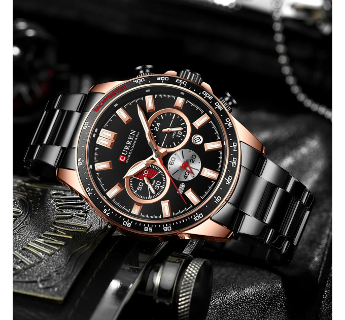 Curren 8418 Black-Gold