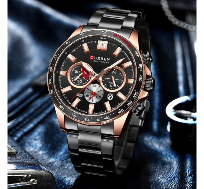 Curren 8418 Black-Gold