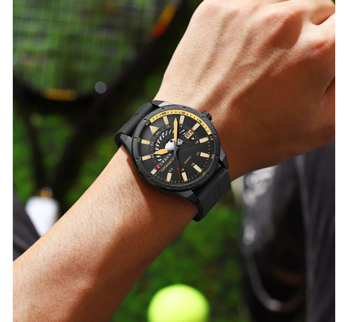 Curren 8421 Black-Yellow