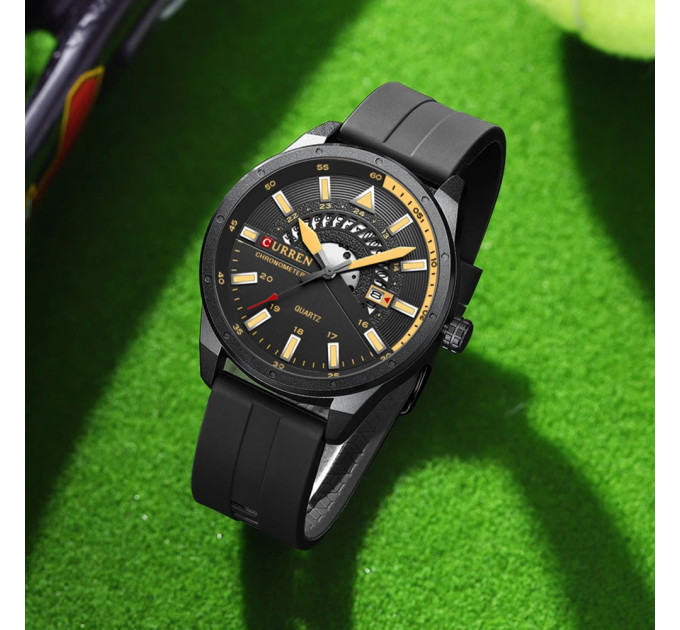Curren 8421 Black-Yellow