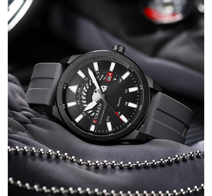 Curren 8421 Gray-Black