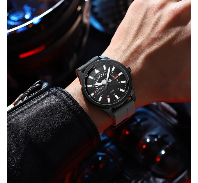 Curren 8421 Gray-Black