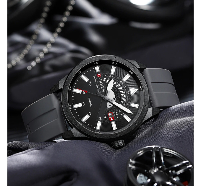 Curren 8421 Gray-Black