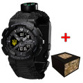 Patriot 005 Тризуб золото Black Паракордовий ремінець Black + Коробка